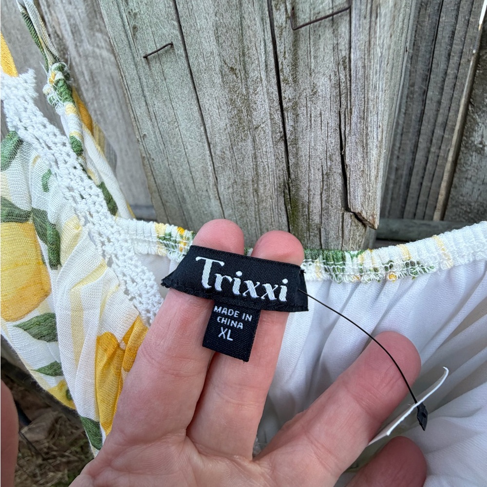 Trixxi Lemon Print Maxi Dress - Picture 3 of 6